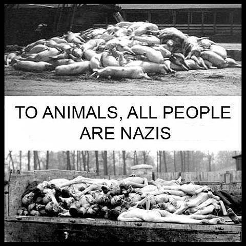 "U svom odnosu prema životinjama, svi ljudi su nacisti; za životinje traje vječna Treblinka." - Isaac Bashevis Singer