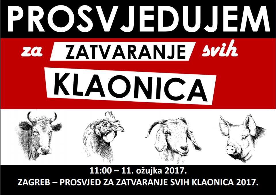 subota 11. 3. 2017. u 11 sati Trg bana Jelačića, Zagreb